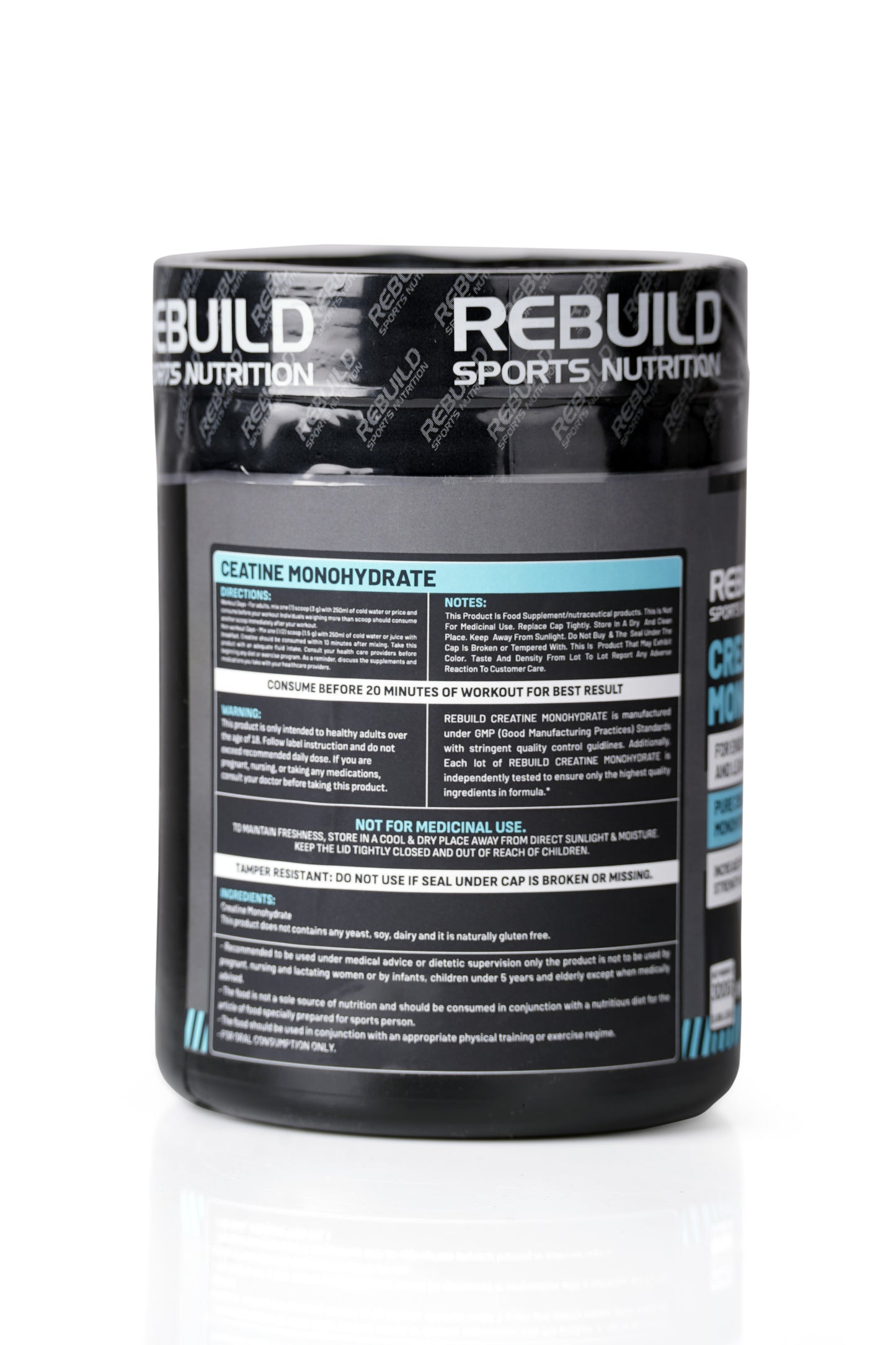 Rebuild sports nutrition Creatine monohydrate 300gm (100 servings)