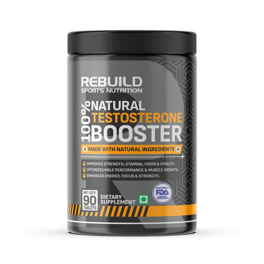 Rebuild sports nutrition 100% nautral testosterone booster 90 tablets