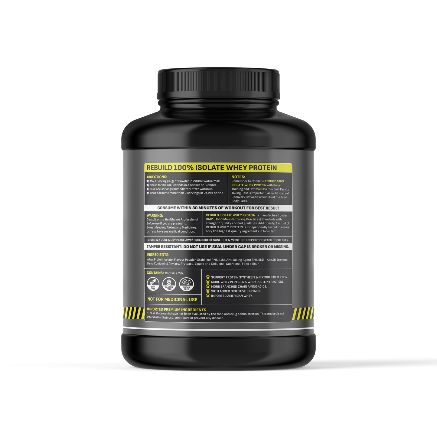 Rebuild sports nutrition 100% Isolate whey protein 2kg